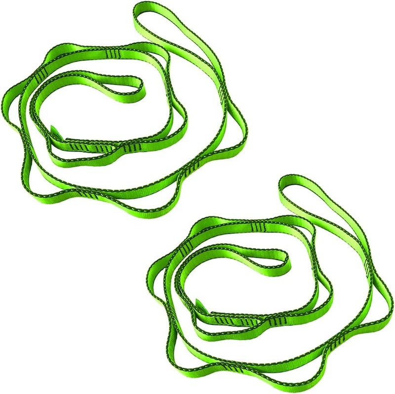CAPARK 53 Inches Nylon Daisy Chains Rope Climbing Lanyard Straps Looped Strong Slings 23 kN Aerial Yoga Webbing - Image 1
